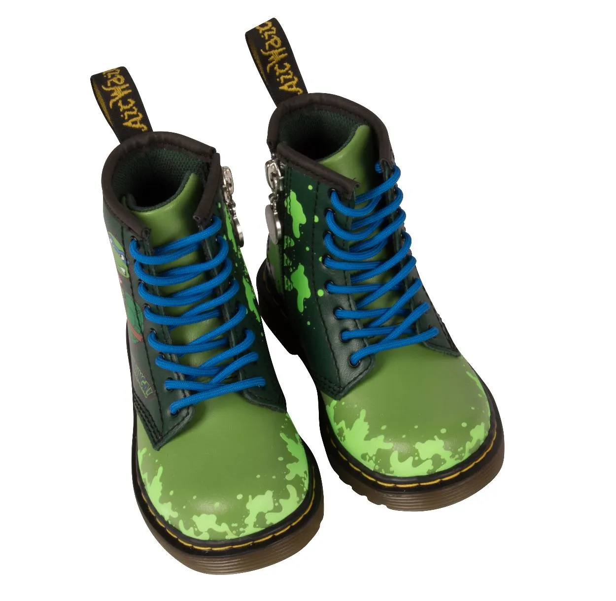 1460 Kids TMNT Leo L Green T Lamper Boots