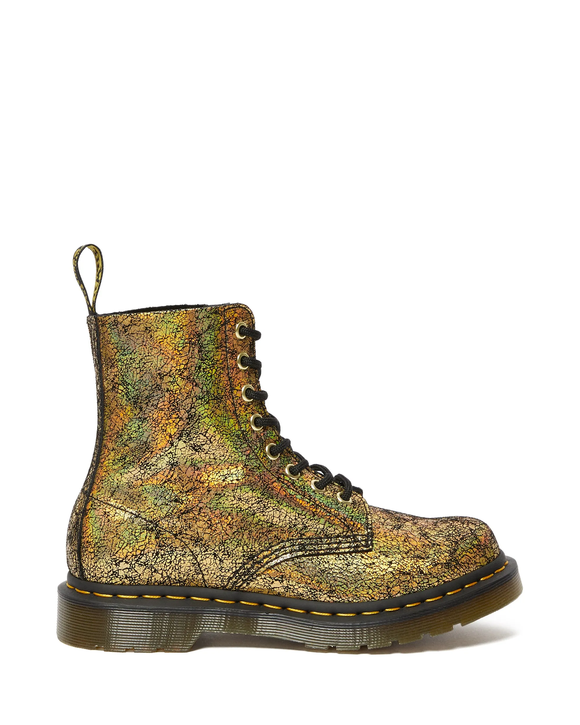 1460 Pascal Gold Iridescent Crackle Boots