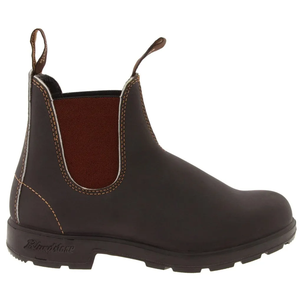 500 Water-Resistant Leather Unisex Chelsea Boots