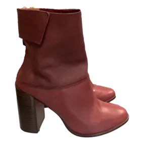 A7eije Boots Red Brown Leather 41