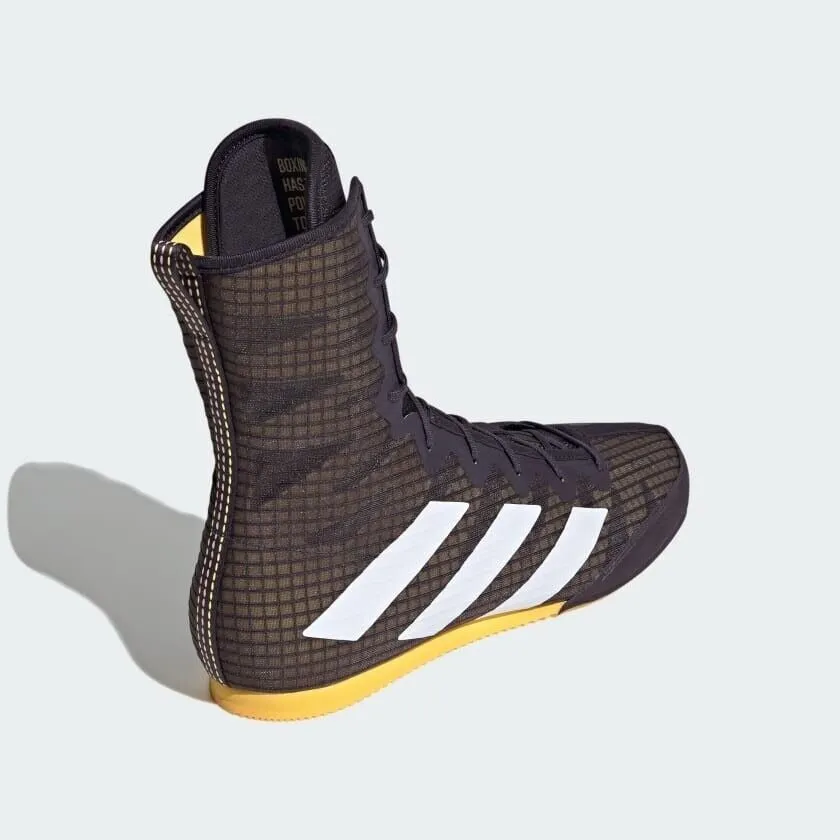 adidas Box Hog 4 Boxing Boots Aurora Black & Gold