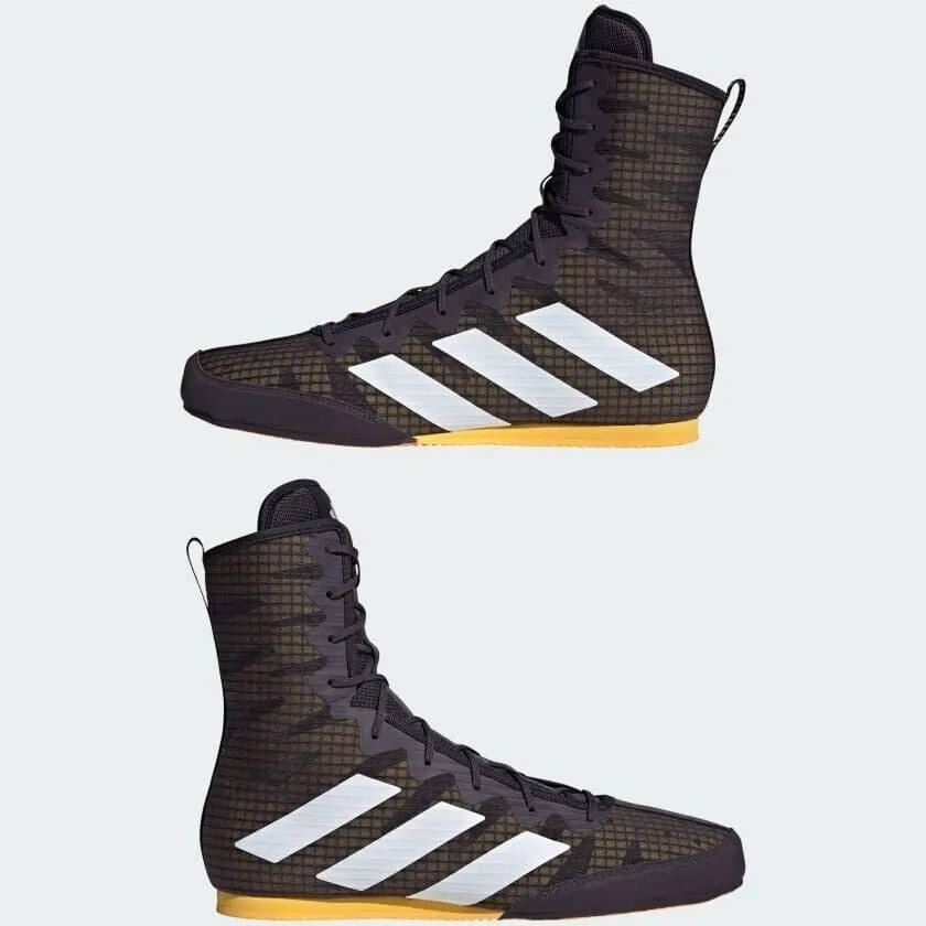 adidas Box Hog 4 Boxing Boots Aurora Black & Gold