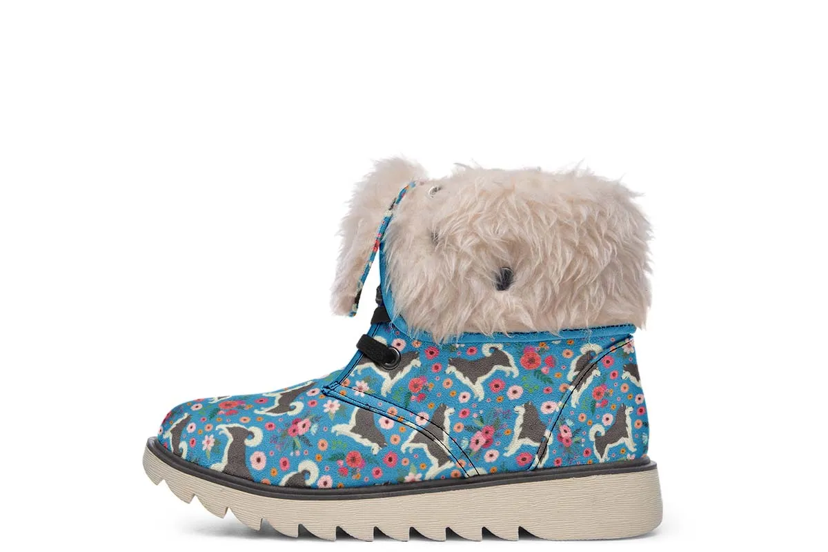 Alaskan Malamute Flower Polar Vibe Boots