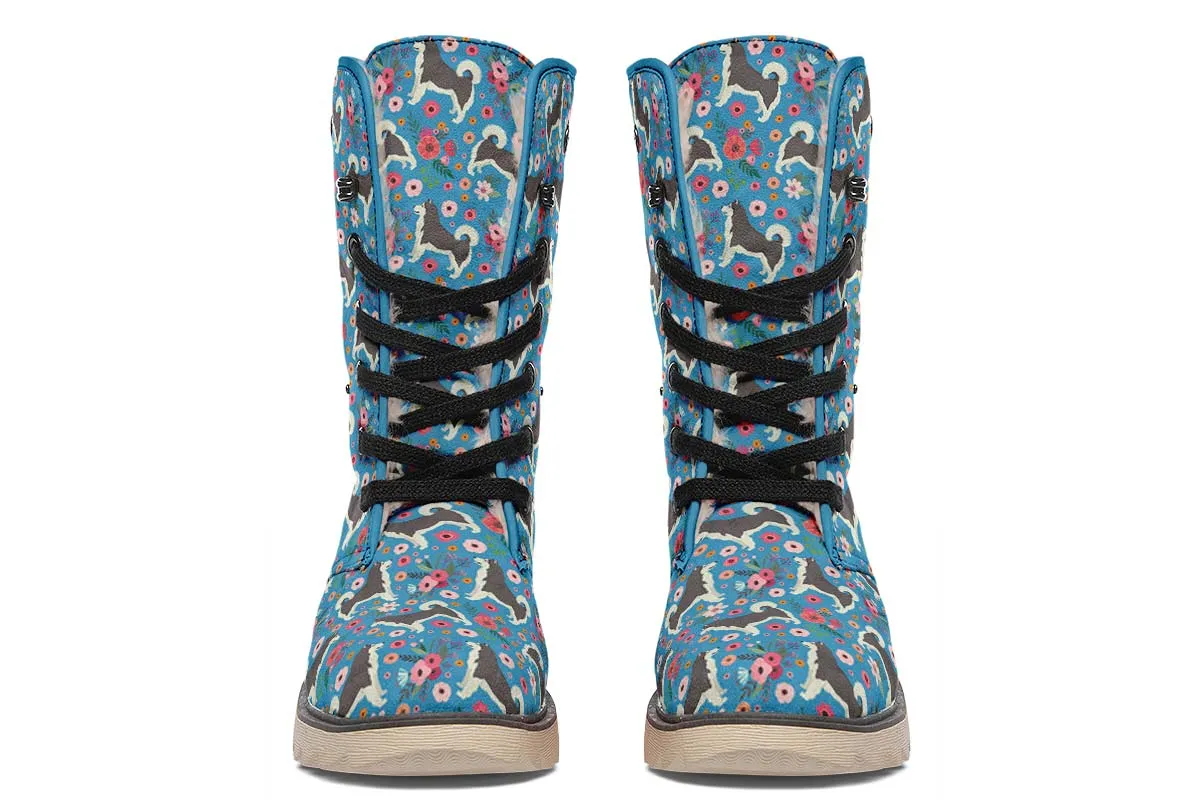 Alaskan Malamute Flower Polar Vibe Boots