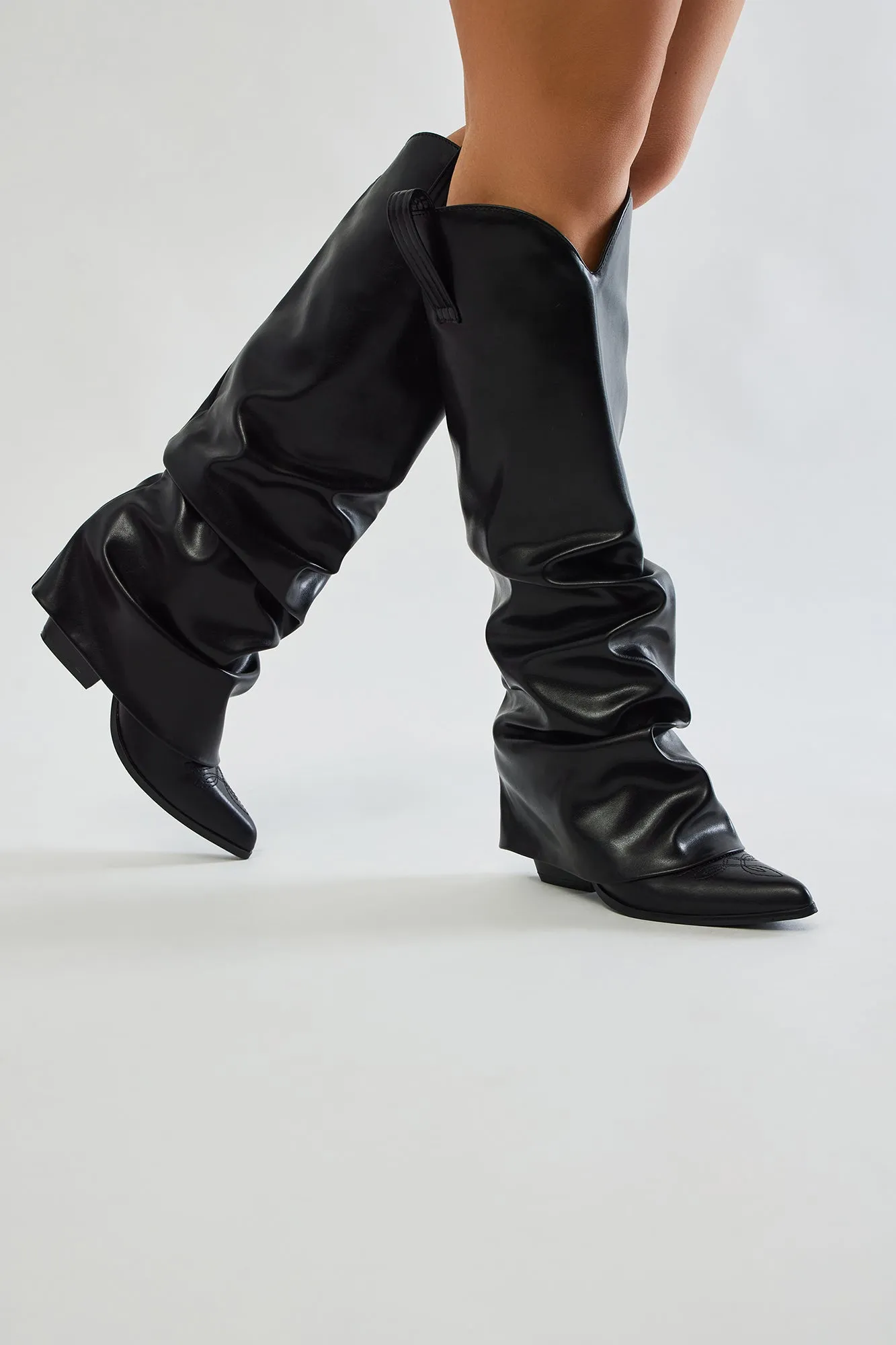 Always Stay True Knee High Boots - Black