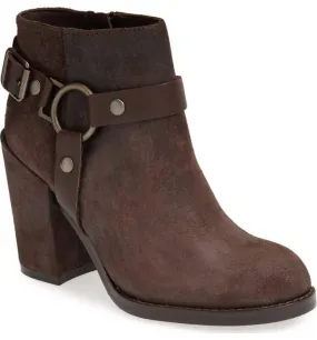 ASH Women's •Falcon•  Harness Ankle Bootie - Brown Leather 36