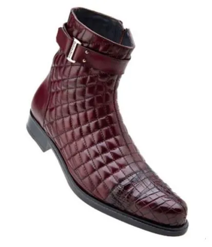 Belvedere "Libero" Genuine Soft Quilted Leather Boots