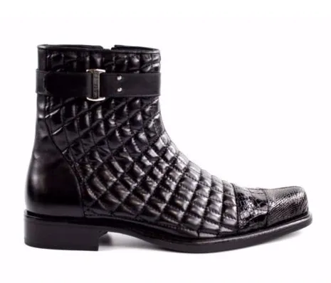 Belvedere "Libero" Genuine Soft Quilted Leather Boots