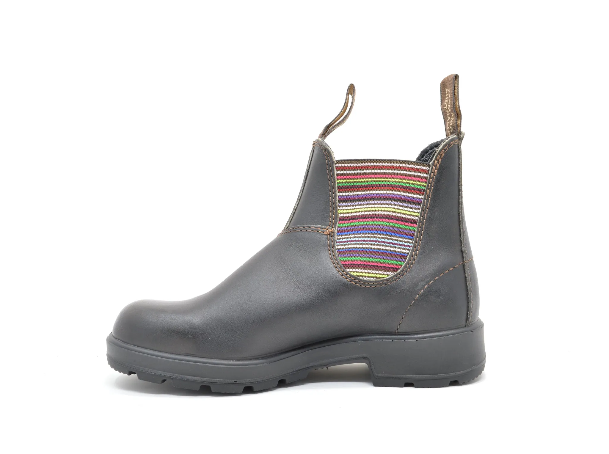 BLUNDSTONE 1409 Original Stout Brown Striped Elastic