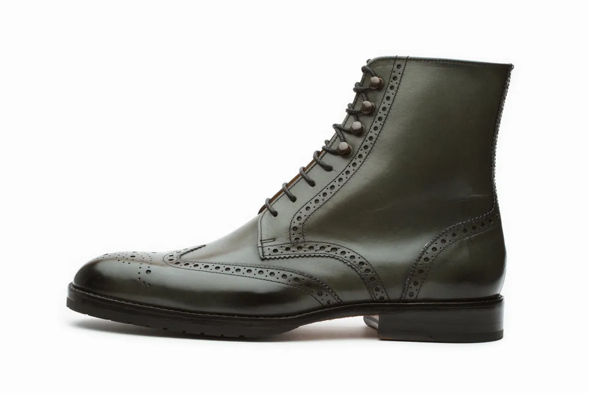 Brogue Boots - Loden