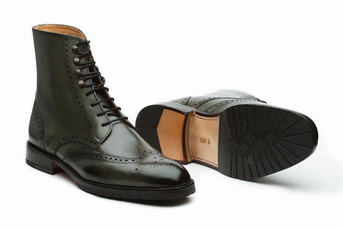 Brogue Boots - Loden