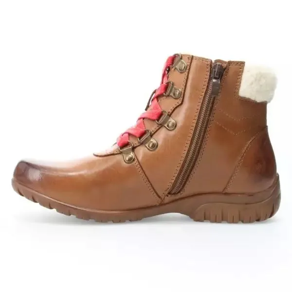 Dasher Tan Laced Ankle Boots