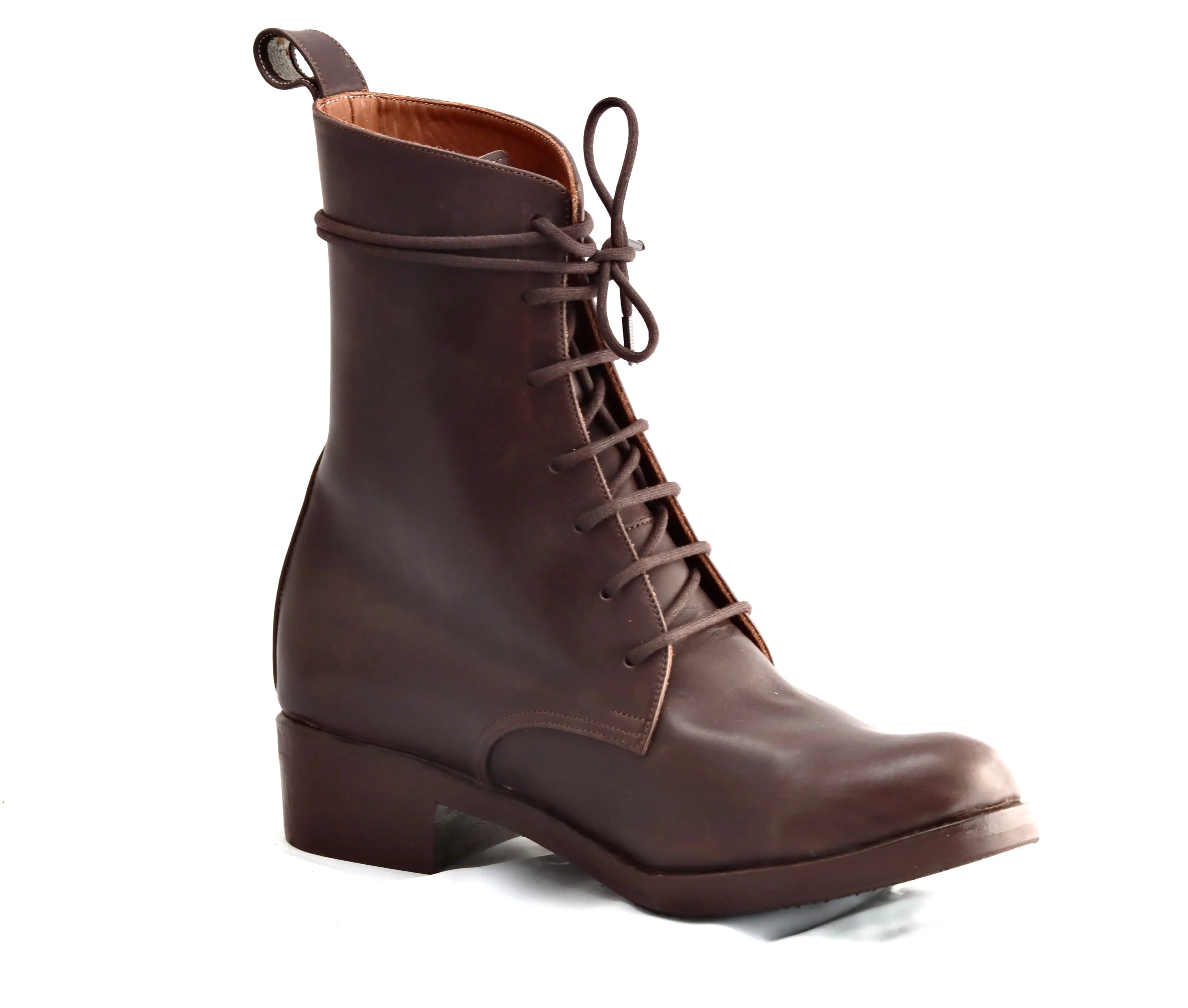 Derby Boot high | choc | calf