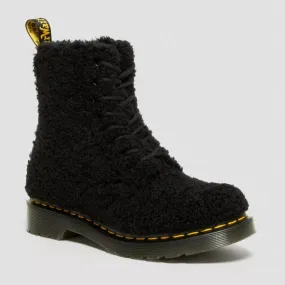 Dr. Martens Women's 1460 Pascal Faux Shearling - Black Lux Borg