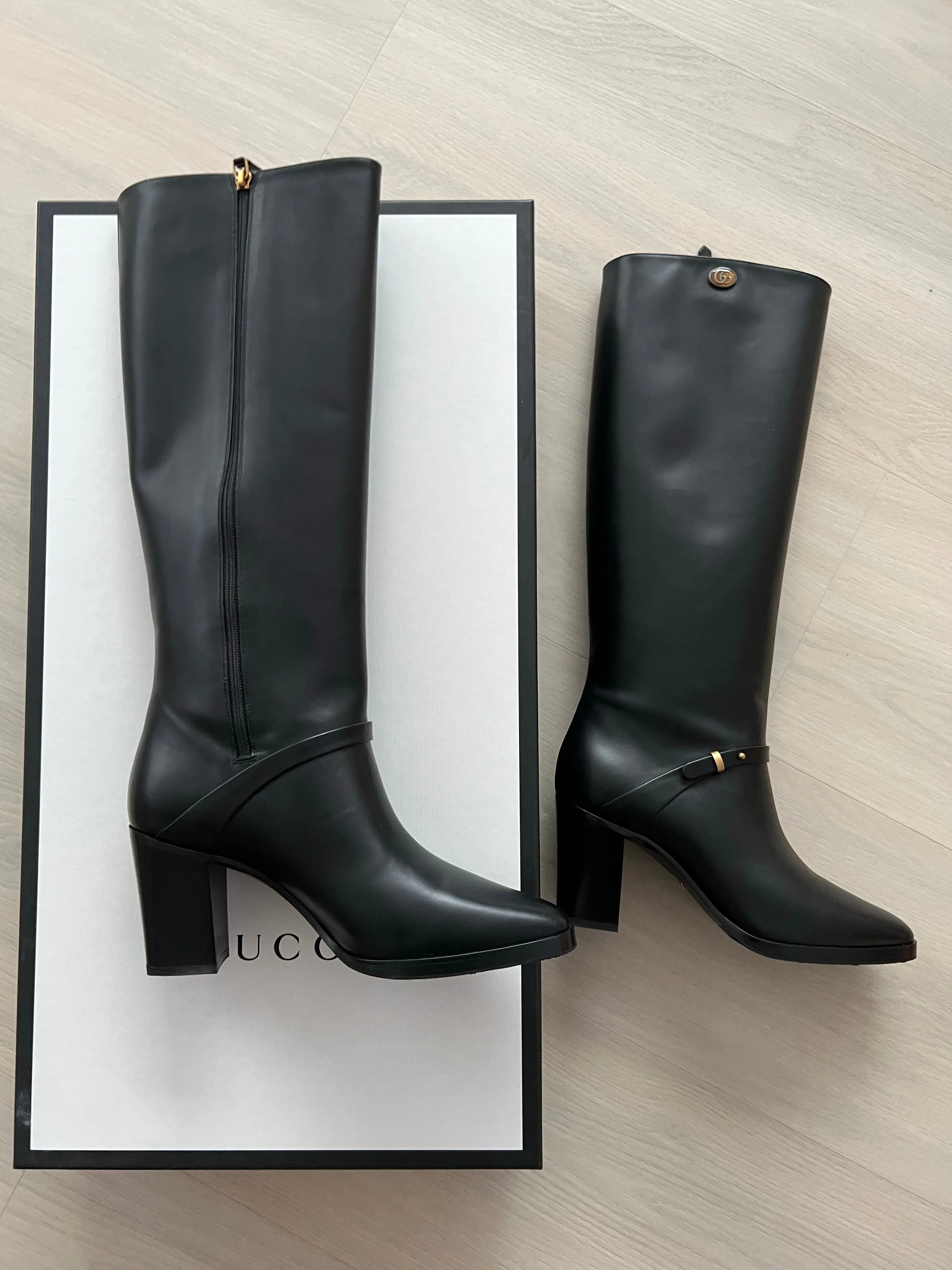 Gucci Tall GG Boots