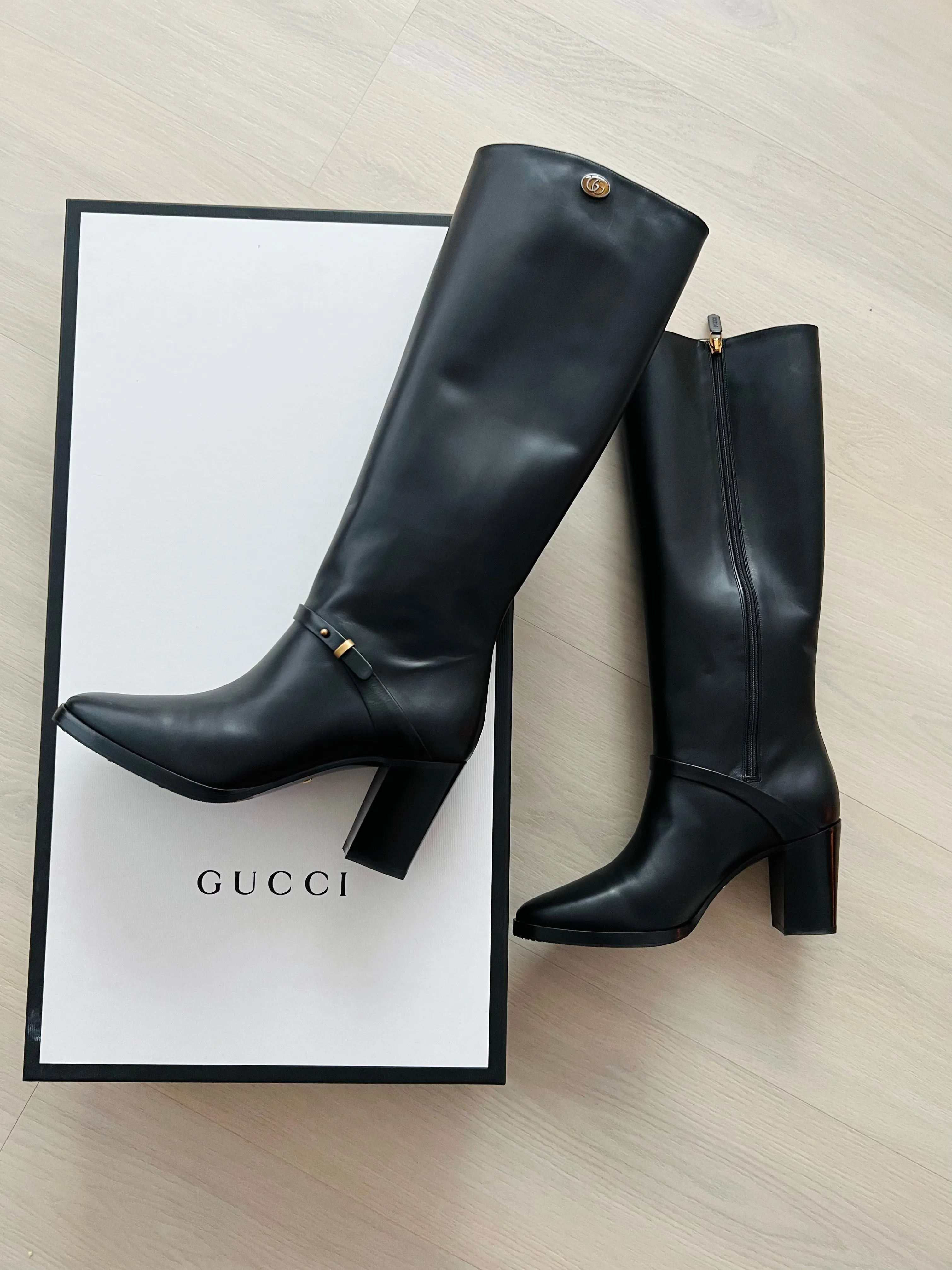 Gucci Tall GG Boots