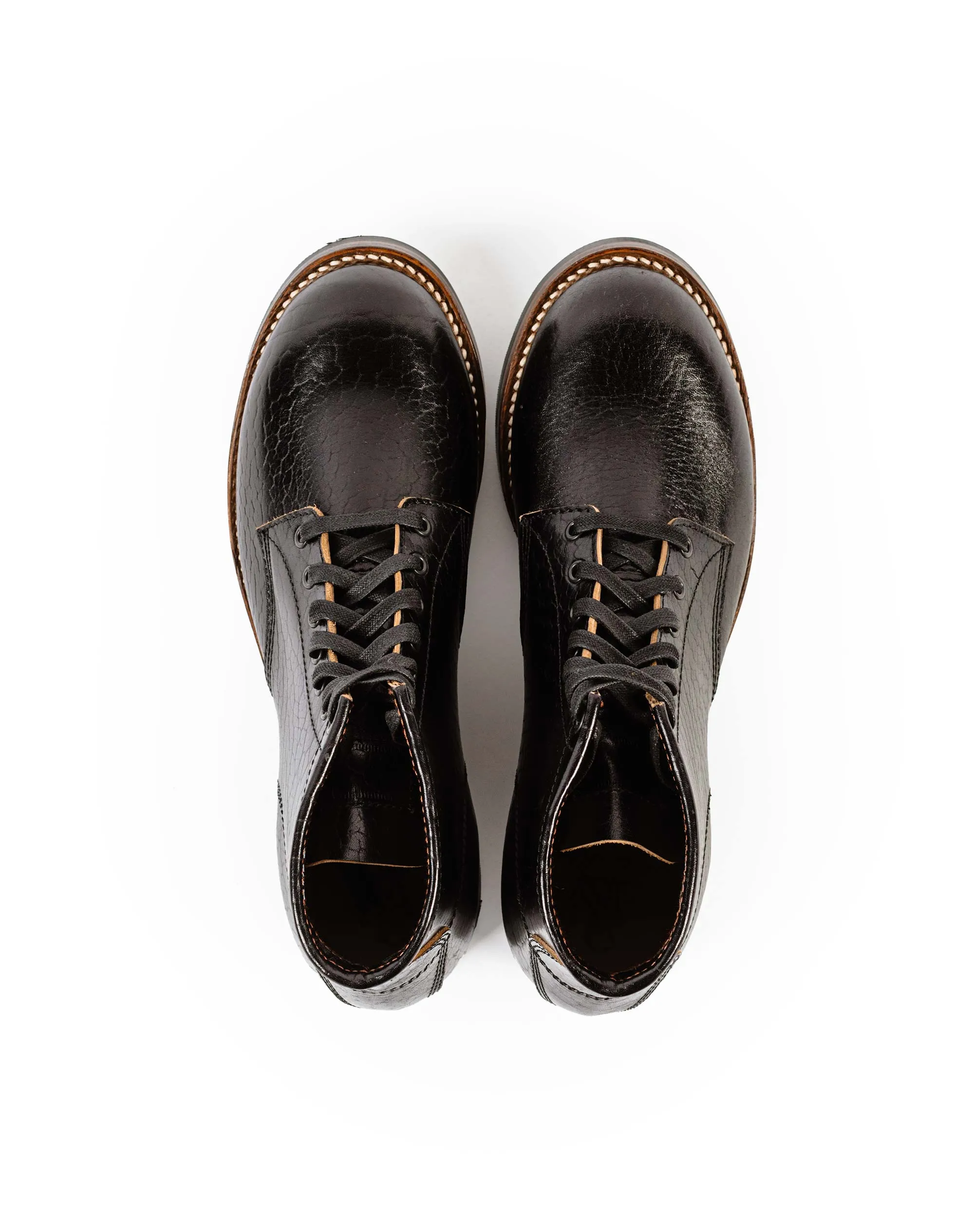 John Lofgren Bootmaker Ludlow Black Boots – Shinki Hikaku Horsebutt Leather