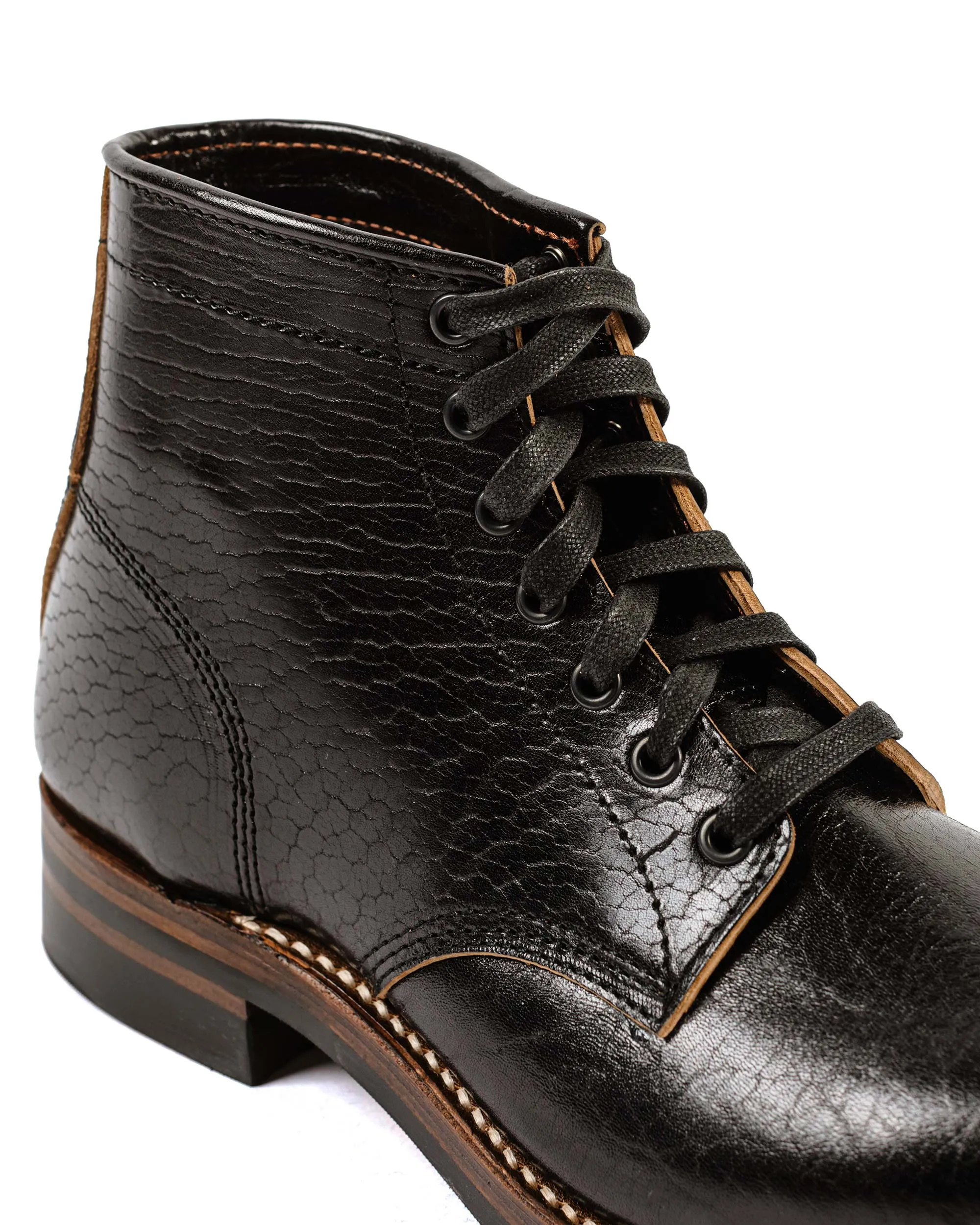 John Lofgren Bootmaker Ludlow Black Boots – Shinki Hikaku Horsebutt Leather