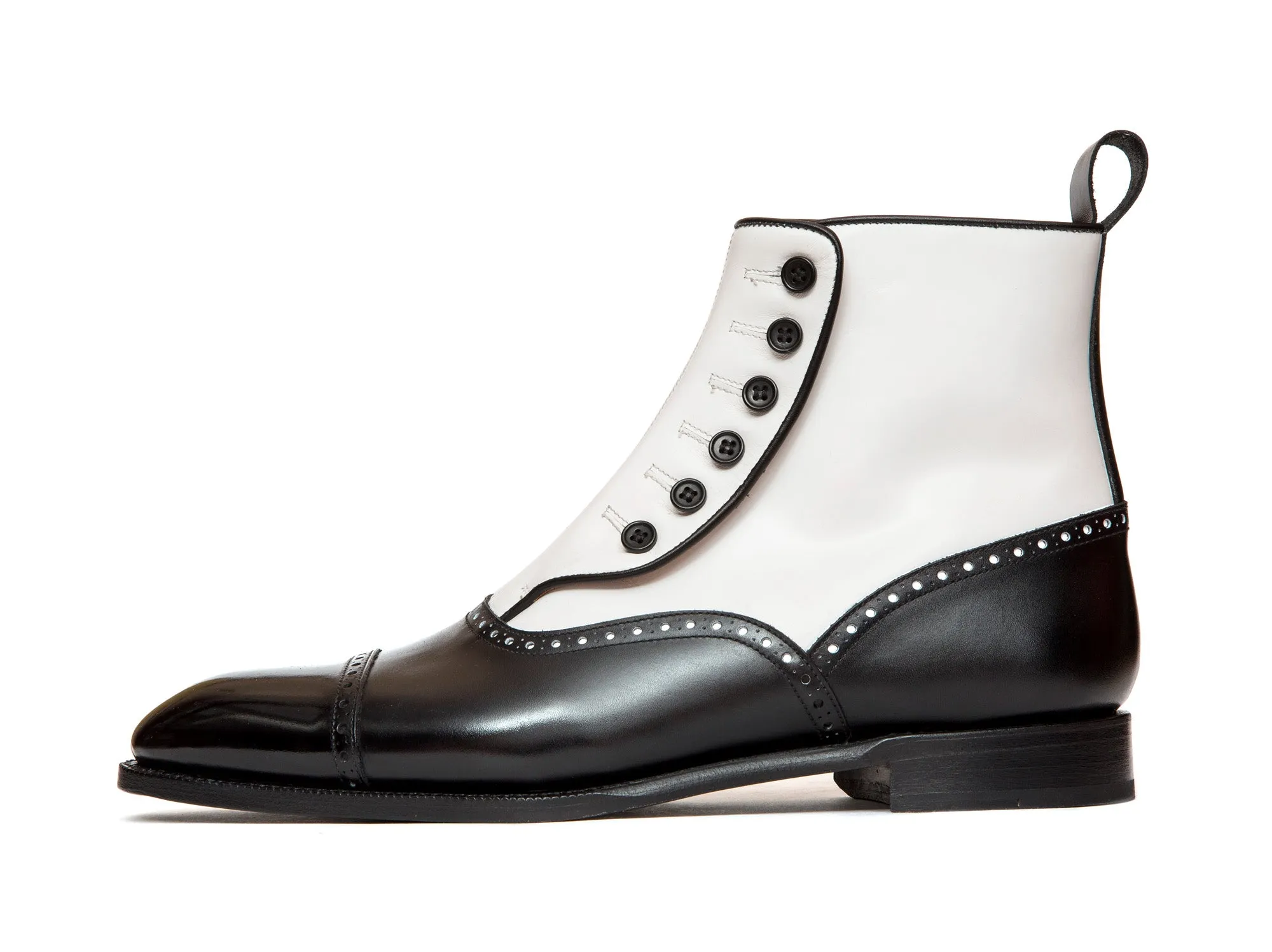 Puyallup - MTO - Black Calf / White Calf - NGT Last - Single Leather Sole