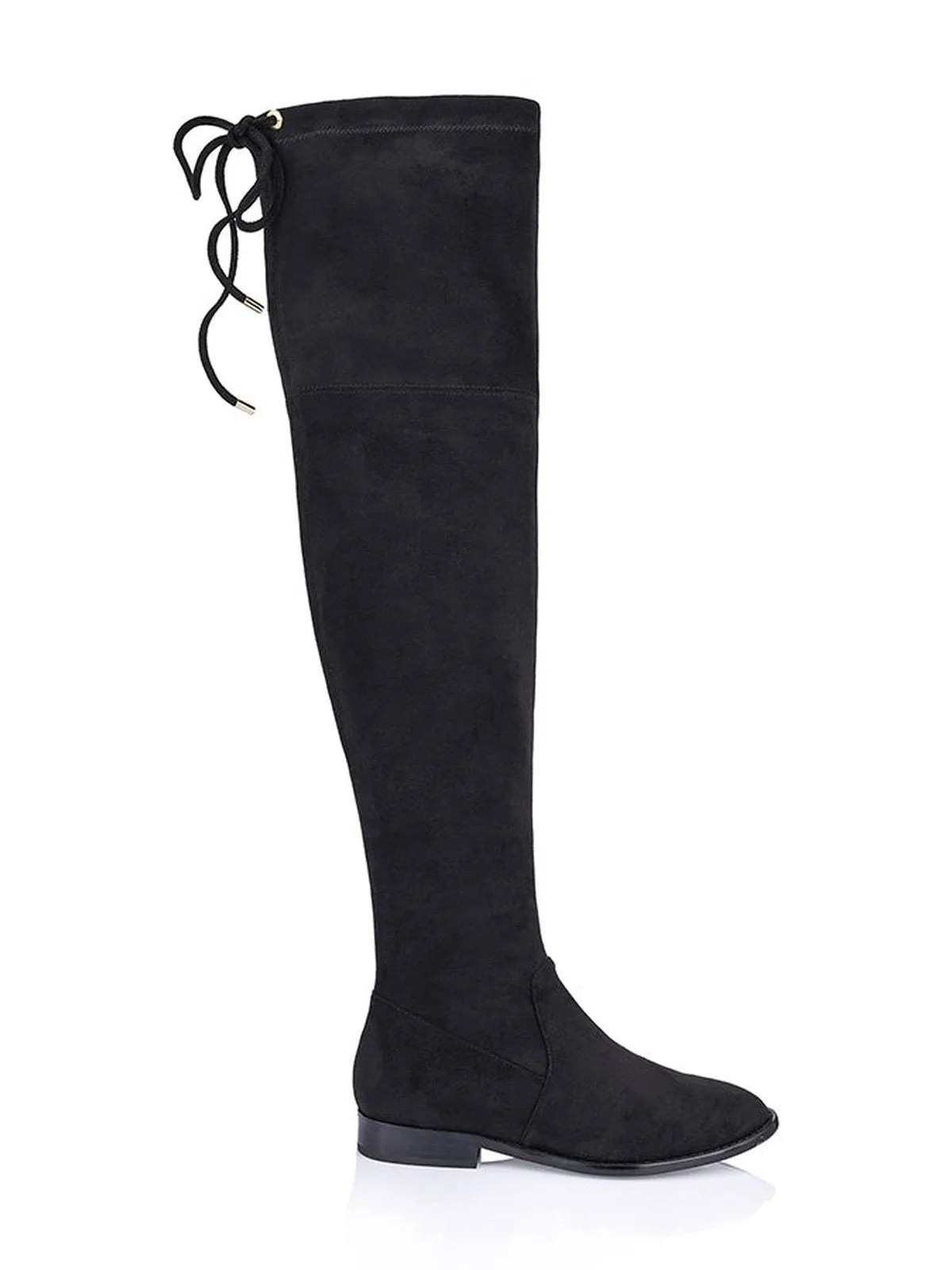 Quest Tall Boots - Black Microsuede