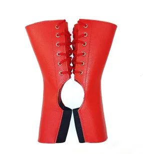 Short Red Aerial Boots