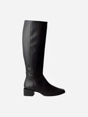 Village Vegan Leather High Boots | Black