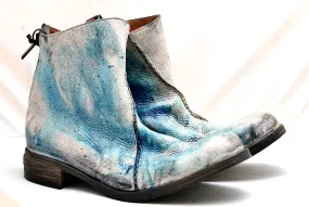 Zip Back Boot  |  Yak stain blue