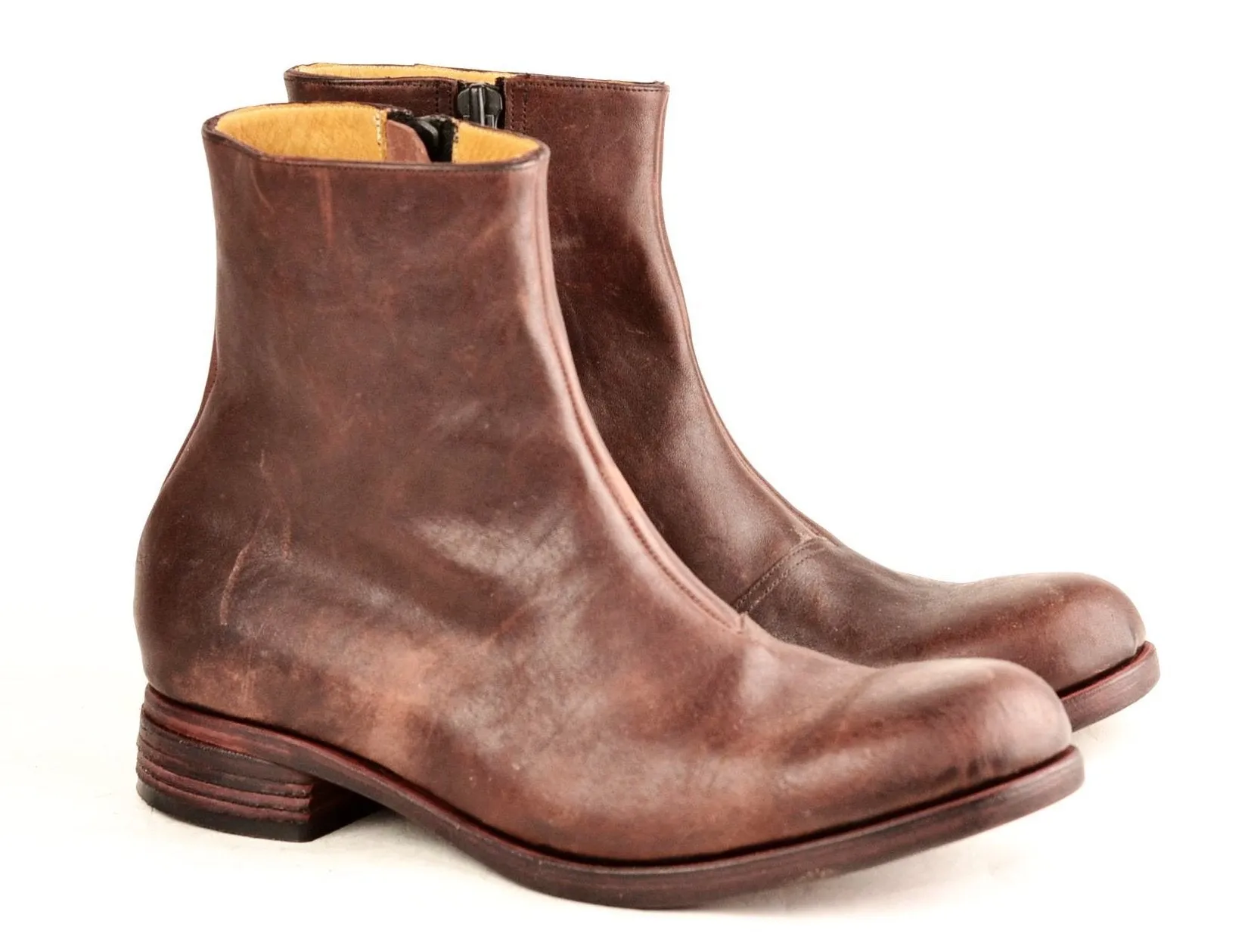 Zip Sided Boot  |  Burgundy Mustang